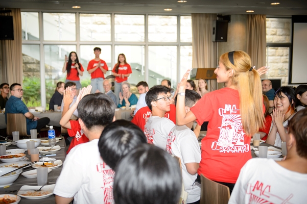 O'Camp Leaders introducing themselves.