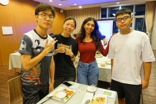 Some of the peer mentors and mentees at a gathering earlier in the year