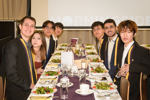 Students posing for a photo.