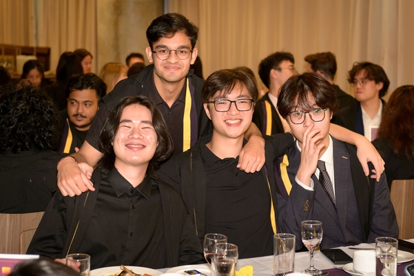 Students posing for a photo.