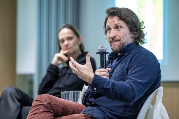 Author Nathan Thrall at the public talk on November 27