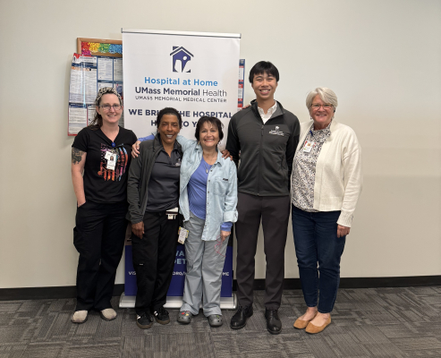 With the Hospital at Home team, composed of the most caring nurses and case managers!