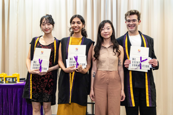 Author Karen Cheung with awardees.