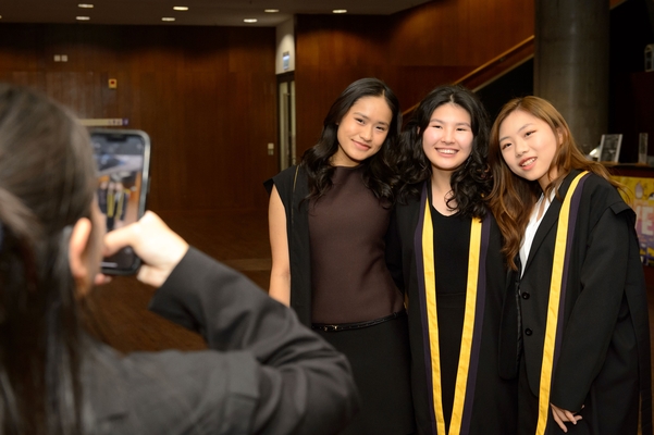 Morningside College students enjoying formal hall.
