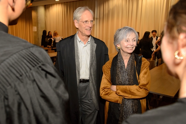 College Master Professor Nick Rawlins and Lalla Ward