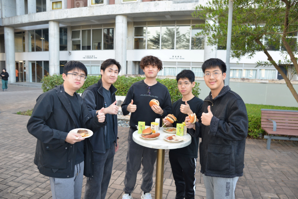 Morningside students enjoying the sunny afternoon BBQ.