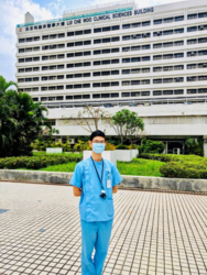 Timothy Tipoe on the CUHK campus.