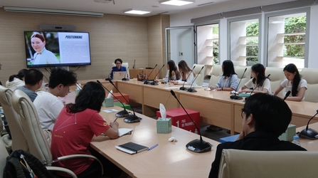 A presentation at the Mohammed VI Foundation in Rabat-Sale