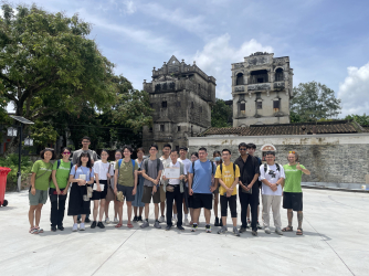 Group photo at Gangmei village