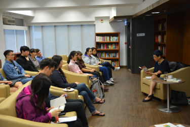 Xu Xi reading from her book, Dear Hong Kong